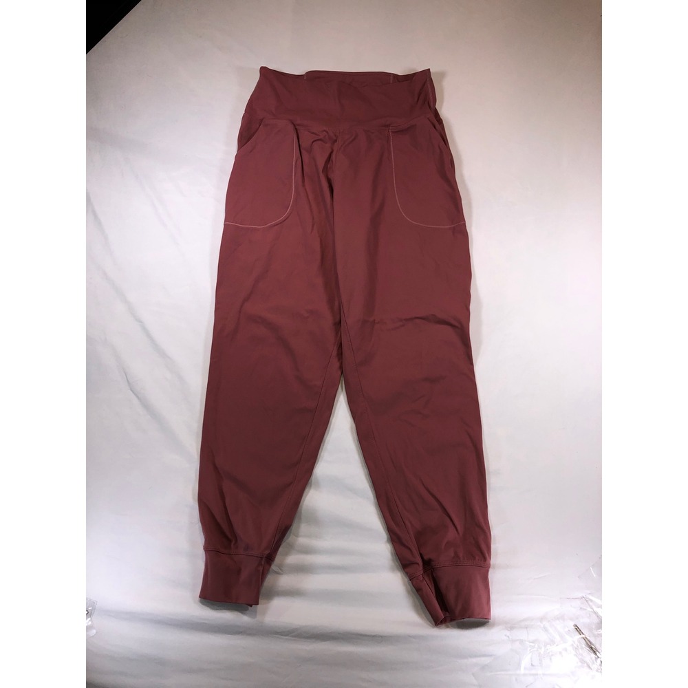 Unbranded Womens High Waisted Athletic Joggers Mauve Rose Size Large